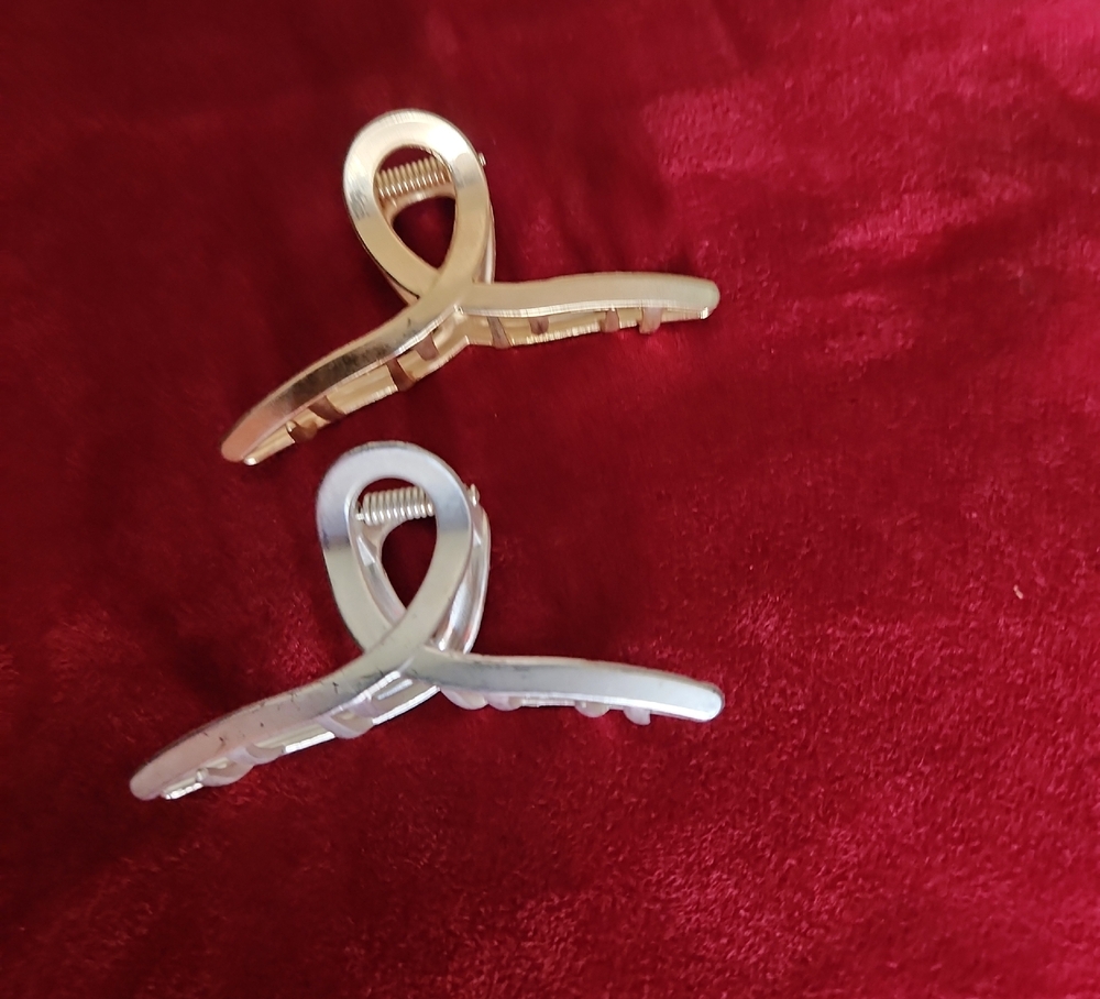 LOFT Gold and Silver Hair Clips